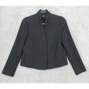 Carlisle Collection Blazer Womens 0 Wool Office Career Snap Jacket‎ Quiet Luxury
